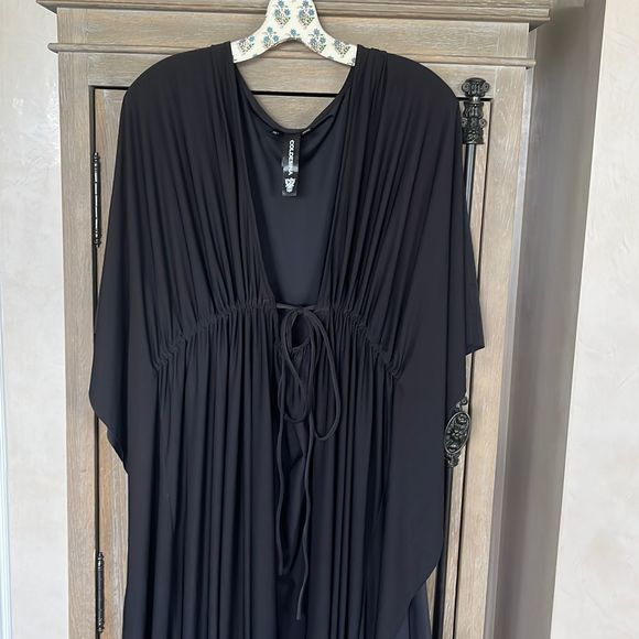 Coldesina Kaftan Black Stretch Dress size 2X / 3X - Picture 5 of 14